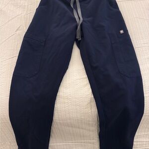 Wear Figs women  Navy Pants with Gray drawstring